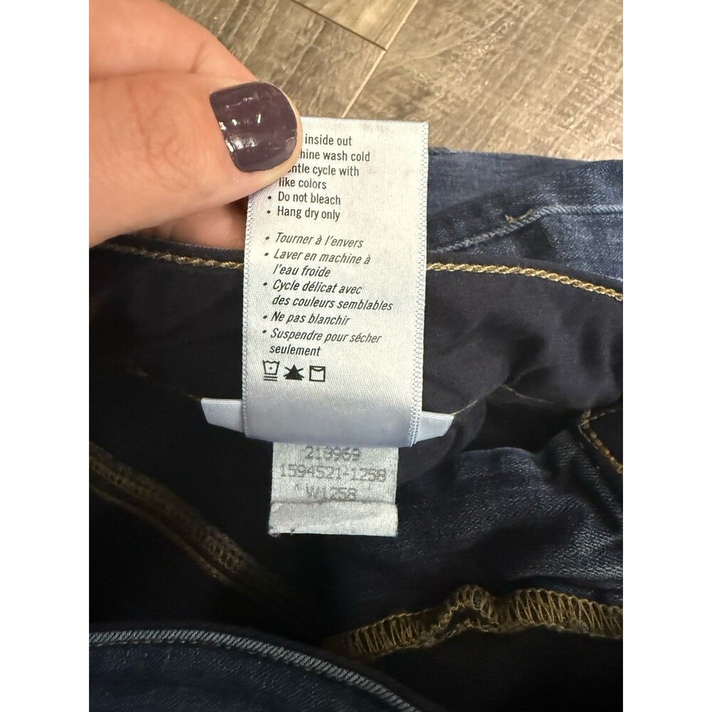 Paige Bell Canyon Women High Rise Flare Jeans Nottingham Dark Wash Size 31x30.5 - Picture 5 of 9